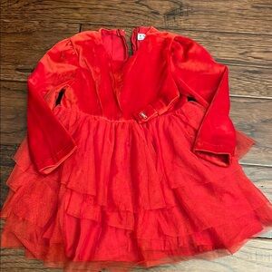 Red Velvet Kids Costume Dress